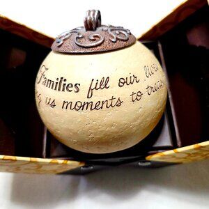 Comfort to Go "FAMILIES Fill Our Lives" Round Votive Holder - Pavillion Gift Co.